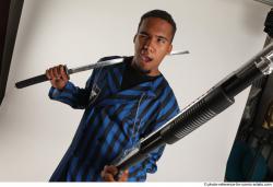 Garson STANDING POSE WITH KATANA AND SHOTGUN